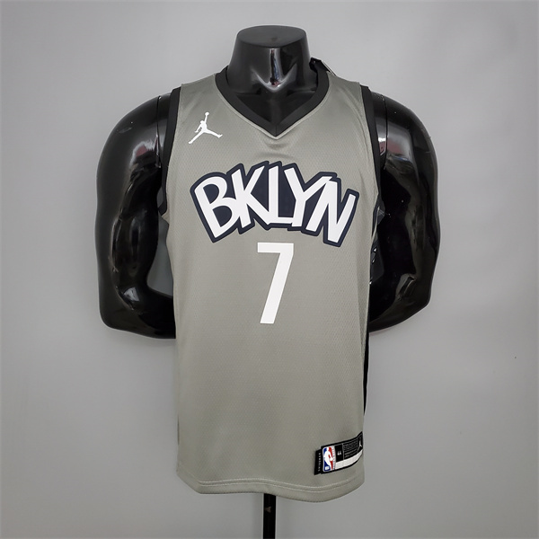 Camisetas Brooklyn Nets (Durant #7) Gris City Edition
