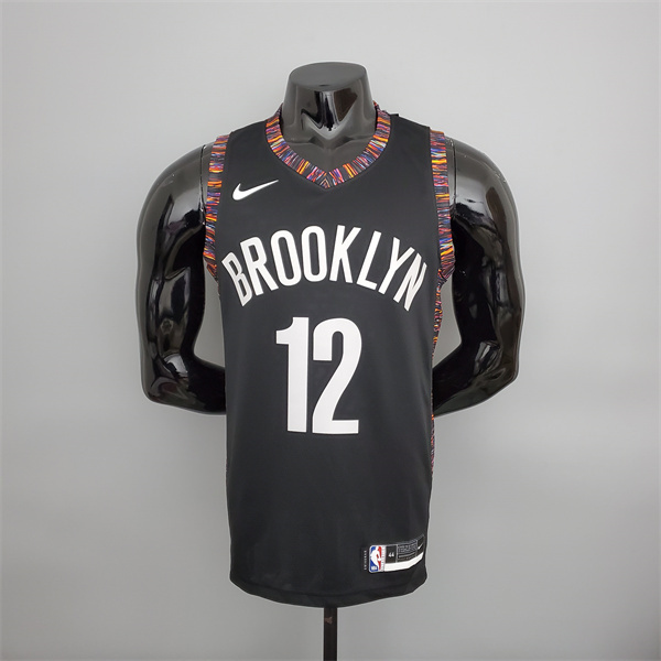 Camisetas Brooklyn Nets (Harris #12) Negro City Version