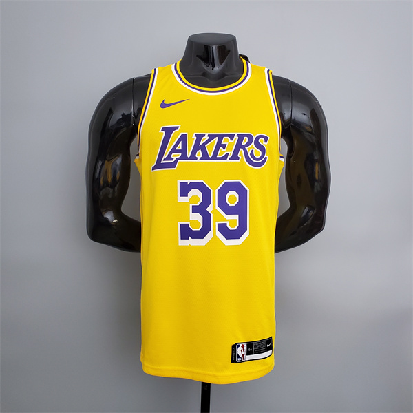 Camisetas Los Angeles Lakers (Howard #39) Amarillo Encolure Ronde