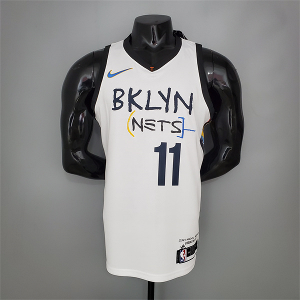 Camisetas Brooklyn Nets (Irving #11) Blanco Graffiti