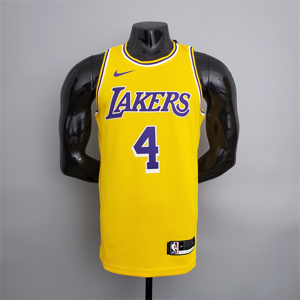 Camisetas Los Angeles Lakers (Rondo #4) Amarillo Encolure Ronde