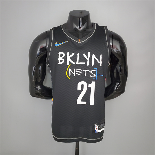 Nueva Camisetas Brooklyn Nets (Aldridge #21) Negro City Edition