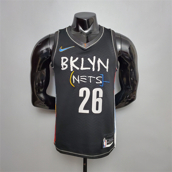 Nueva Camisetas Brooklyn Nets (Dinwddie #26) Negro City Edition