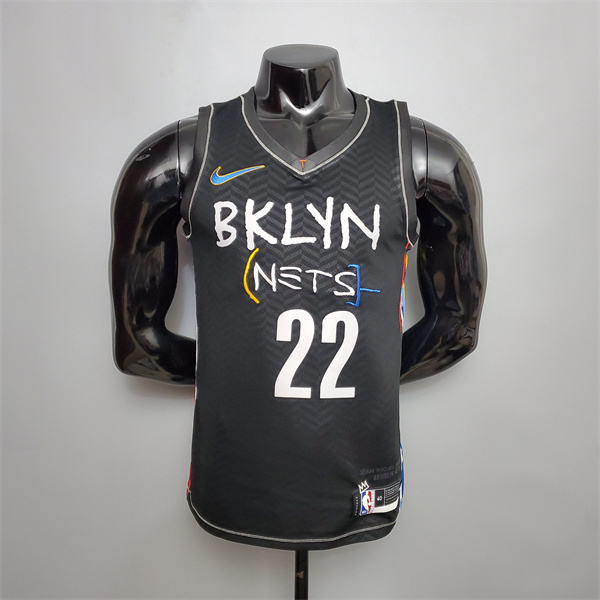 Nueva Camisetas Brooklyn Nets (LeVerde #22) Negro City Edition