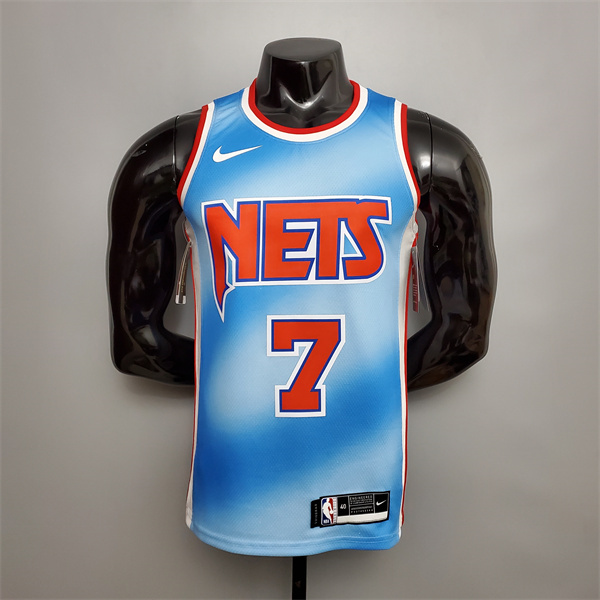 Nueva Camisetas Brooklyn Nets (Durant #7) Azul Retro Limited Edition