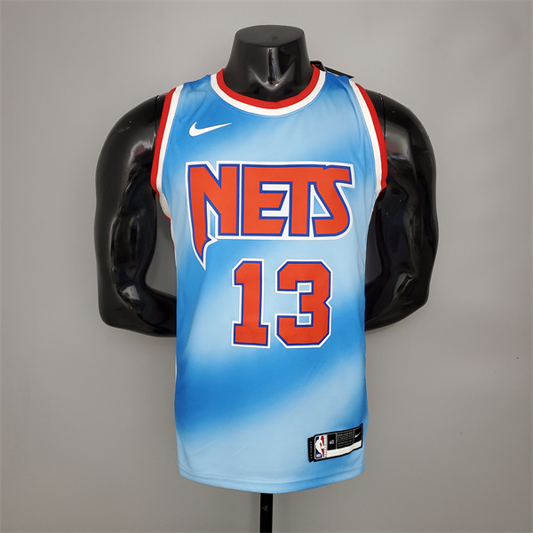 Nueva Camisetas Brooklyn Nets (Harden #13) Azul Retro Limited Edition