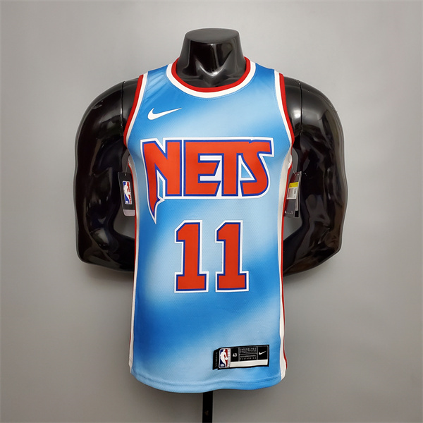 Nueva Camisetas Brooklyn Nets (Irving #11) Azul Retro Limited Edition