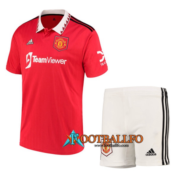 Camisetas De Futbol Manchester United Primera + Cortos 2022/2023
