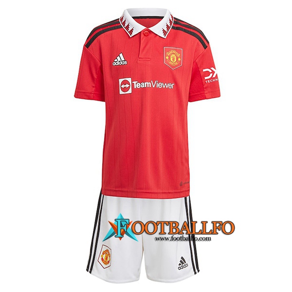 Nueva Camisetas De Futbol Manchester United Ninos Primera 2022/2023