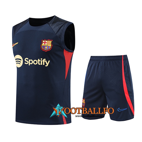 Camiseta Entrenamiento sin mangas + Cortos FC Barcelona Azul marino 2022/2023