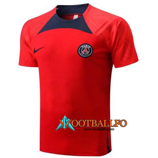 Camiseta Entrenamiento PSG Rojo/Negro 2022/2023
