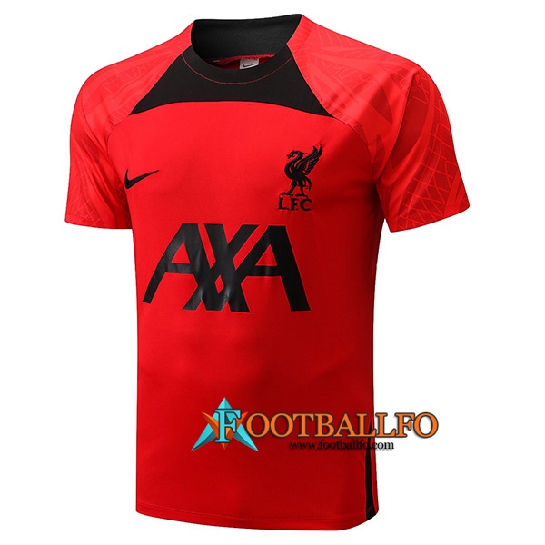Camiseta Entrenamiento FC Liverpool Rojo/Negro 2022/2023