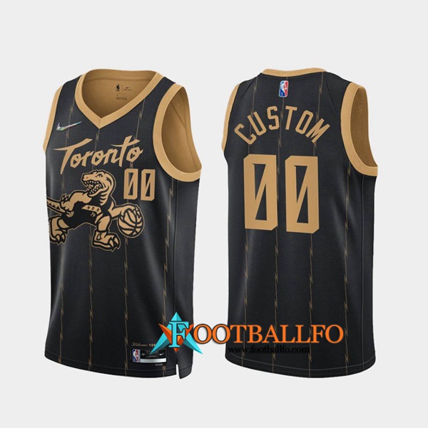 Camisetas Toronto Raptors (CUSTOM #00) Negro