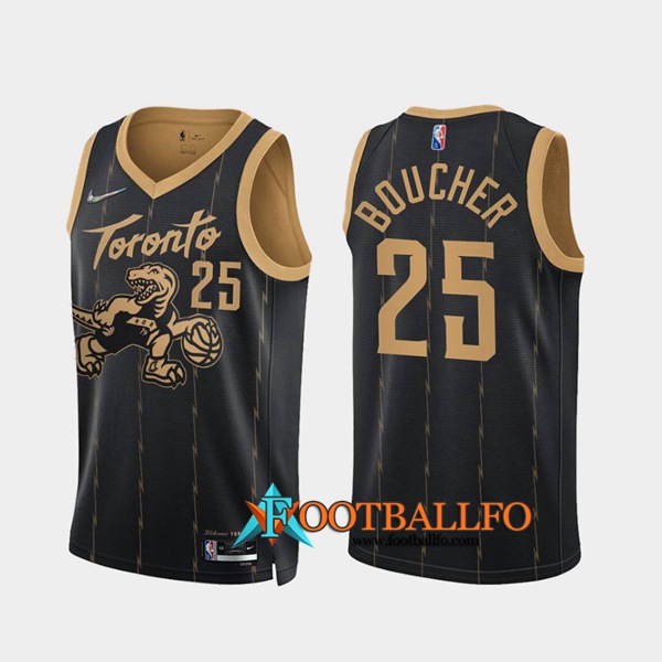 Camisetas Toronto Raptors (BOUCHER #25) Negro