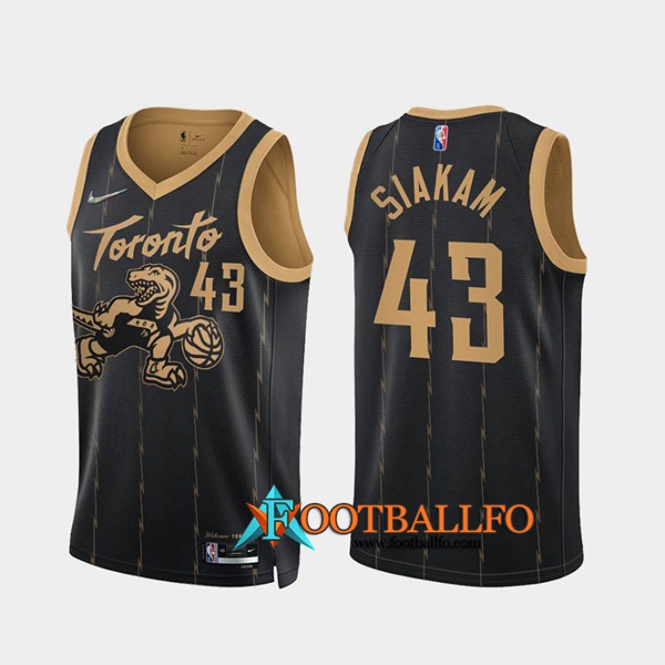 Camisetas Toronto Raptors (SIAKAM #43) Negro