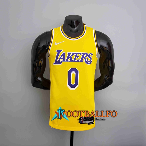 Camisetas Los Angeles Lakers (YOUNG #0) Amarillo