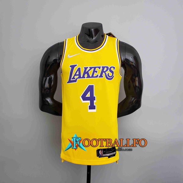 Camisetas Los Angeles Lakers (RONDO #4) Amarillo
