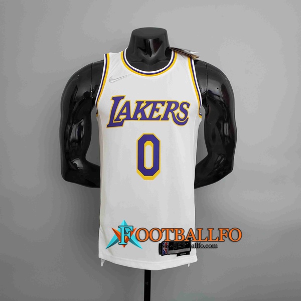 Camisetas Los Angeles Lakers (YOUNG #0) Blanco