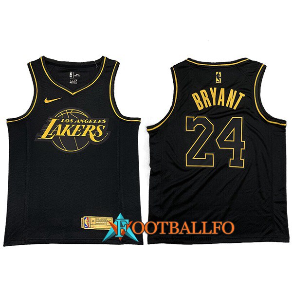 Camisetas Los Angeles Lakers (BRYANT #24) Negro