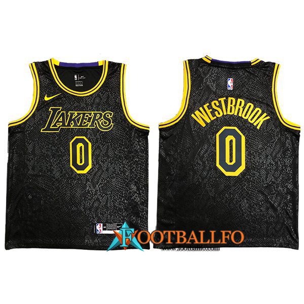 Camisetas Los Angeles Lakers (WESTBROOK #0) Negro