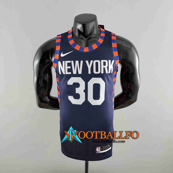 Camisetas New York Knicks (RANDLE #30) Azul Oscuro Striped