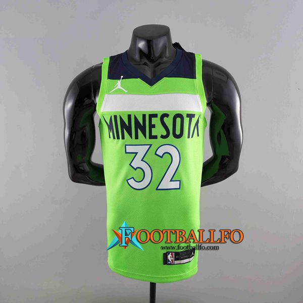 Camisetas Minnesota Timberwolves (TOWNS #32) Verde Air Jordan