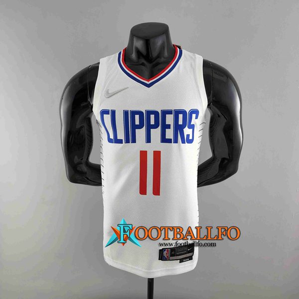Camisetas Los Angeles Clippers (WALL #11) Blanco 75th Anniversary