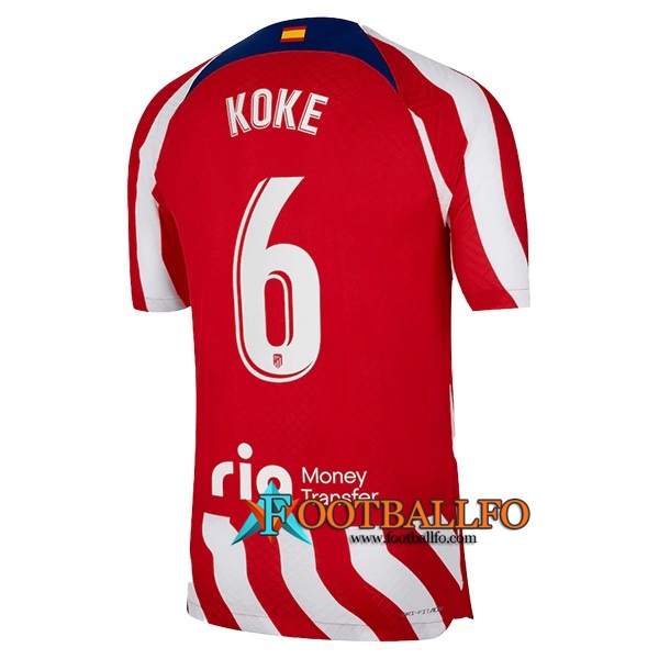 Camisetas De Futbol Atletico Madrid (KOKE #6) 2022/23 Primera
