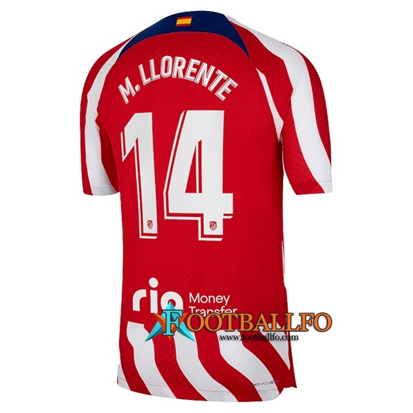 Camisetas De Futbol Atletico Madrid (M. LLORENTE #14) 2022/23 Primera