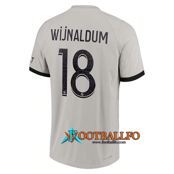 Camisetas De Futbol PSG (WIJNALDUM #18) 2022/23 Segunda