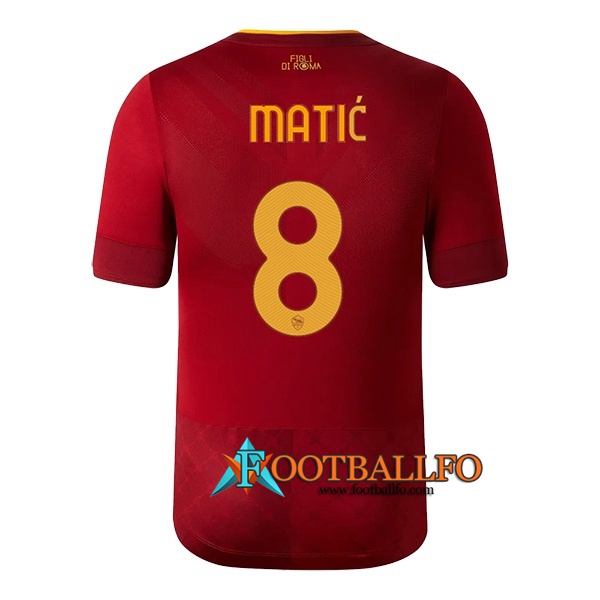 Camisetas De Futbol AS Roma (MATIĆ #8) 2022/23 Primera