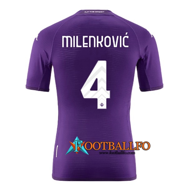 Camisetas De Futbol ACF Fiorentina (MILENKOVIĆ #4) 2022/23 Primera