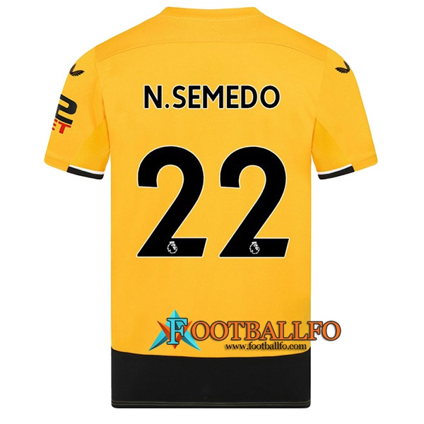 Camisetas De Futbol Wolves (N.SEMEDO #22) 2022/23 Primera