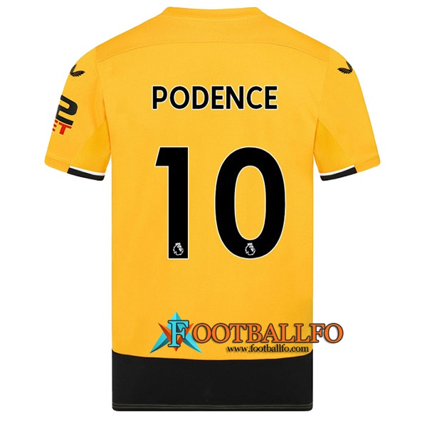 Camisetas De Futbol Wolves (PODENCE #10) 2022/23 Primera