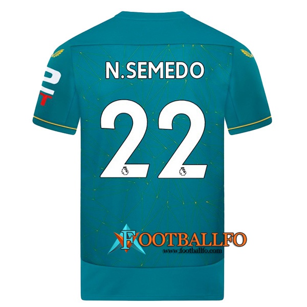 Camisetas De Futbol Wolves (N.SEMEDO #22) 2022/23 Segunda