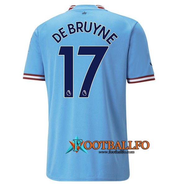 Camisetas De Futbol Manchester City (DE BRUYNE #17) 2022/23 Primera