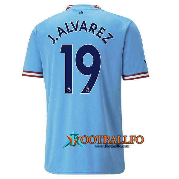 Camisetas De Futbol Manchester City (J.ALVAREZ #19) 2022/23 Primera