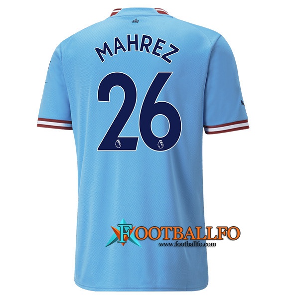Camisetas De Futbol Manchester City (MAHREZ #26) 2022/23 Primera