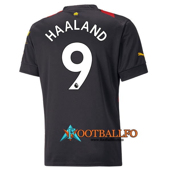 Camisetas De Futbol Manchester City (HAALAND #9) 2022/23 Segunda