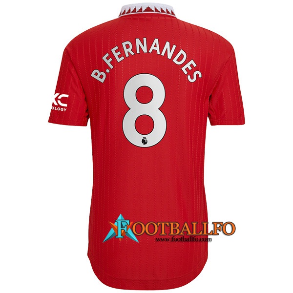 Camisetas De Futbol Manchester United (B. FERNANDES #8) 2022/23 Primera