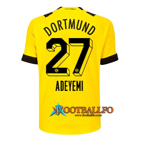 Camisetas De Futbol Dortmund BVB (ADEYEMI #27) 2022/23 Primera