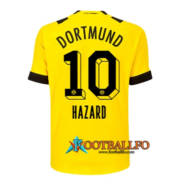 Camisetas De Futbol Dortmund BVB (HAZARD #10) 2022/23 Primera