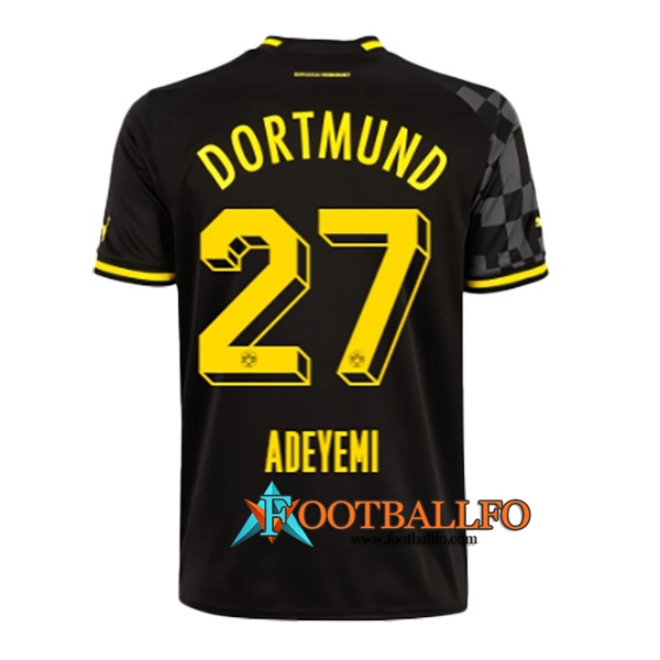 Camisetas De Futbol Dortmund BVB (ADEYEMI #27) 2022/23 Segunda