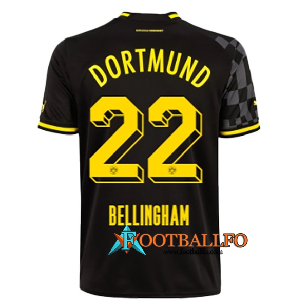 Camisetas De Futbol Dortmund BVB (BELLINGHAM #22) 2022/23 Segunda