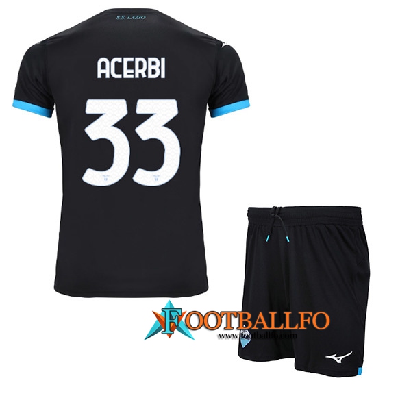 Camisetas De Futbol SS Lazio (ACERBI #33) Ninos Segunda 2022/23