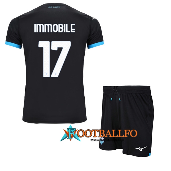 Camisetas De Futbol SS Lazio (IMMOBILE #17) Ninos Segunda 2022/23