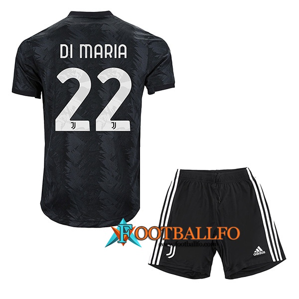 Camisetas De Futbol Juventus (DI MARIA #22) Ninos Segunda 2022/23