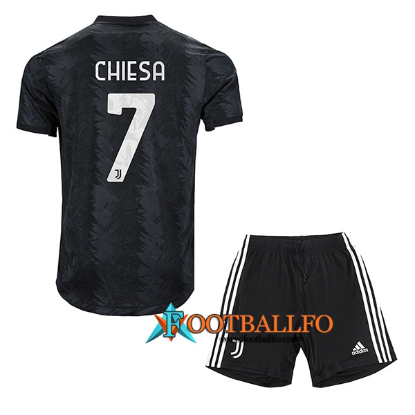 Camisetas De Futbol Juventus (CHIESA #7) Ninos Segunda 2022/23