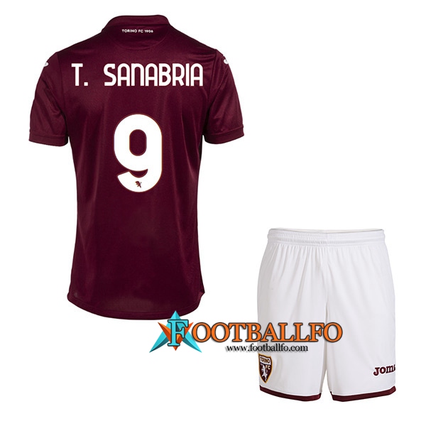 Camisetas De Futbol Torino (T. SANABRIA #9) Ninos Primera 2022/23