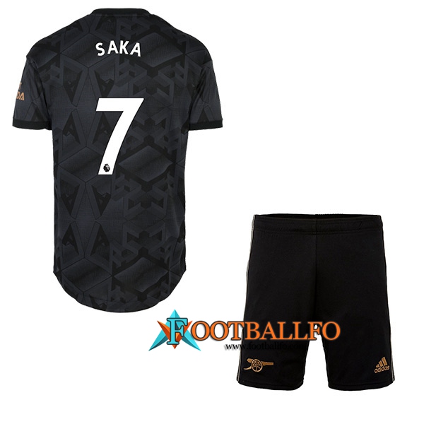 Camisetas De Futbol Arsenal (SAKA #7) Ninos Segunda 2022/23